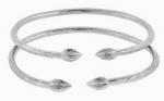 Sterling Silver West Indian Bangles - Pointy Bulb